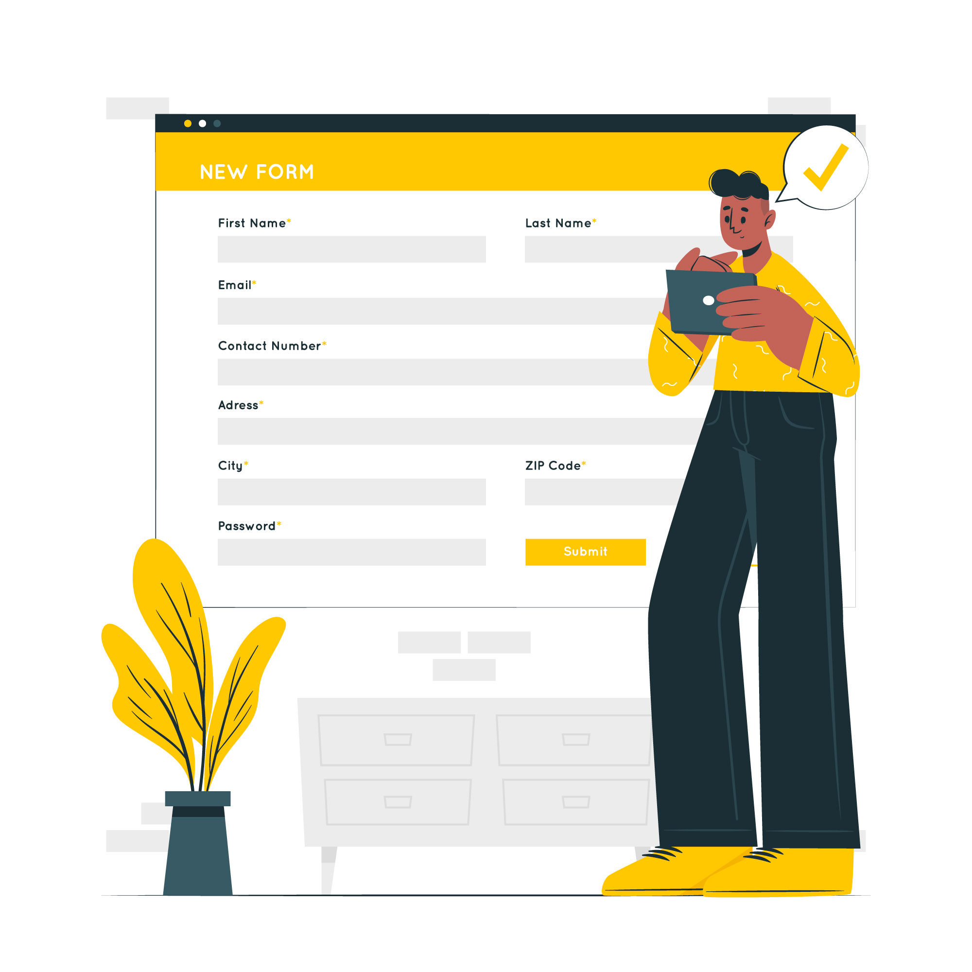 Fill out form